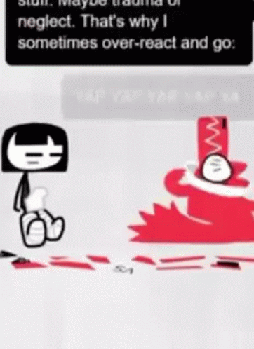 Anxiety wolf yapping